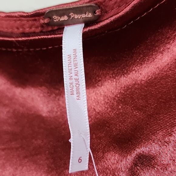 NWT Free People Silky Sunrise Assymetrical Ruffle Skirt - Picture 5 of 5